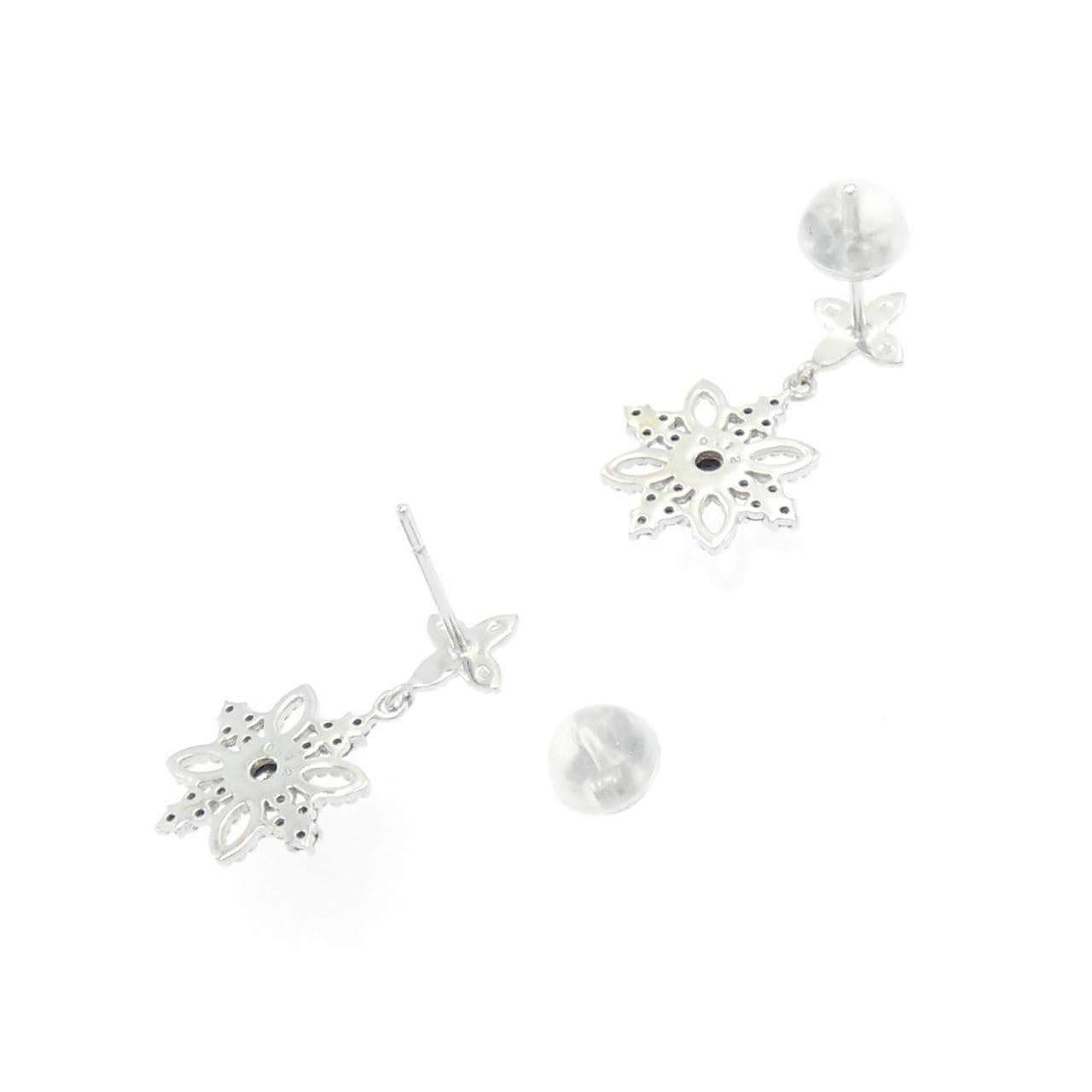 K18WG ダイヤモンド ピアス 0.24CT