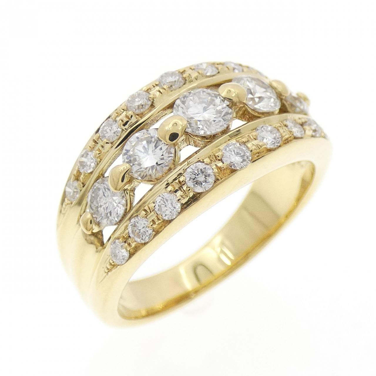 K18YG ダイヤモンド リング 1.01CT