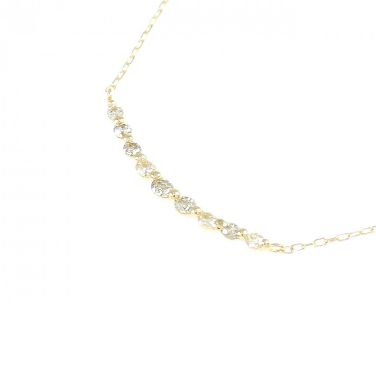 K18YG ダイヤモンド ネックレス 0.10CT