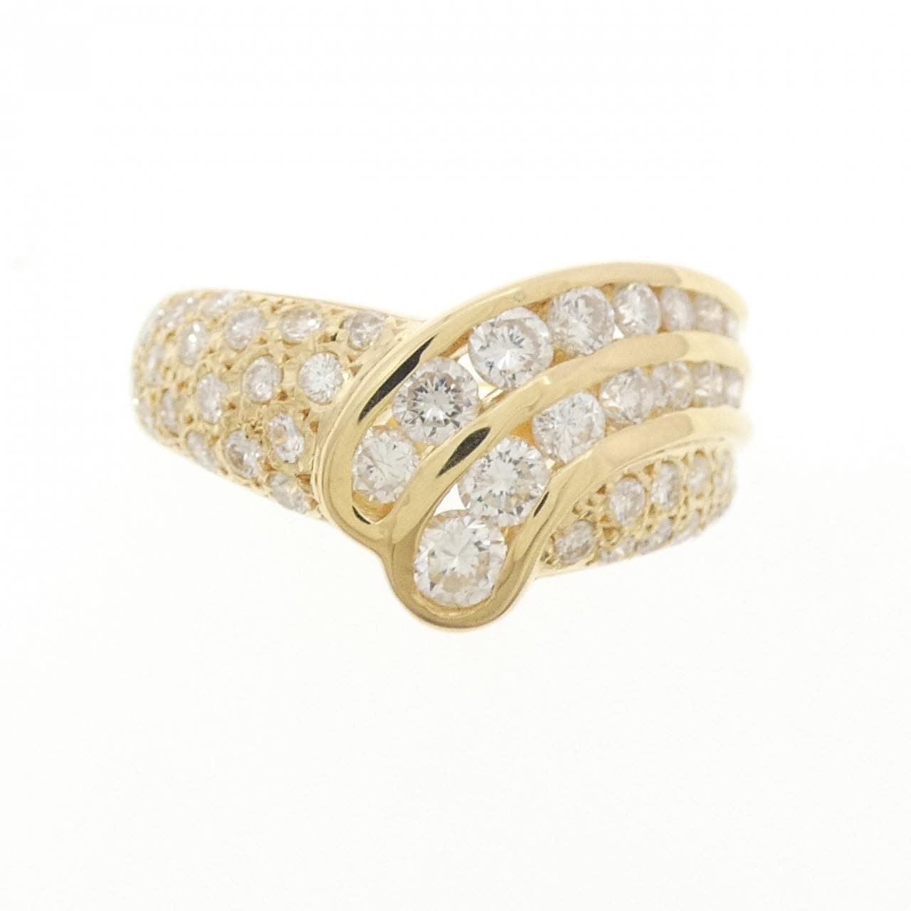 K18YG ダイヤモンド リング 1.06CT