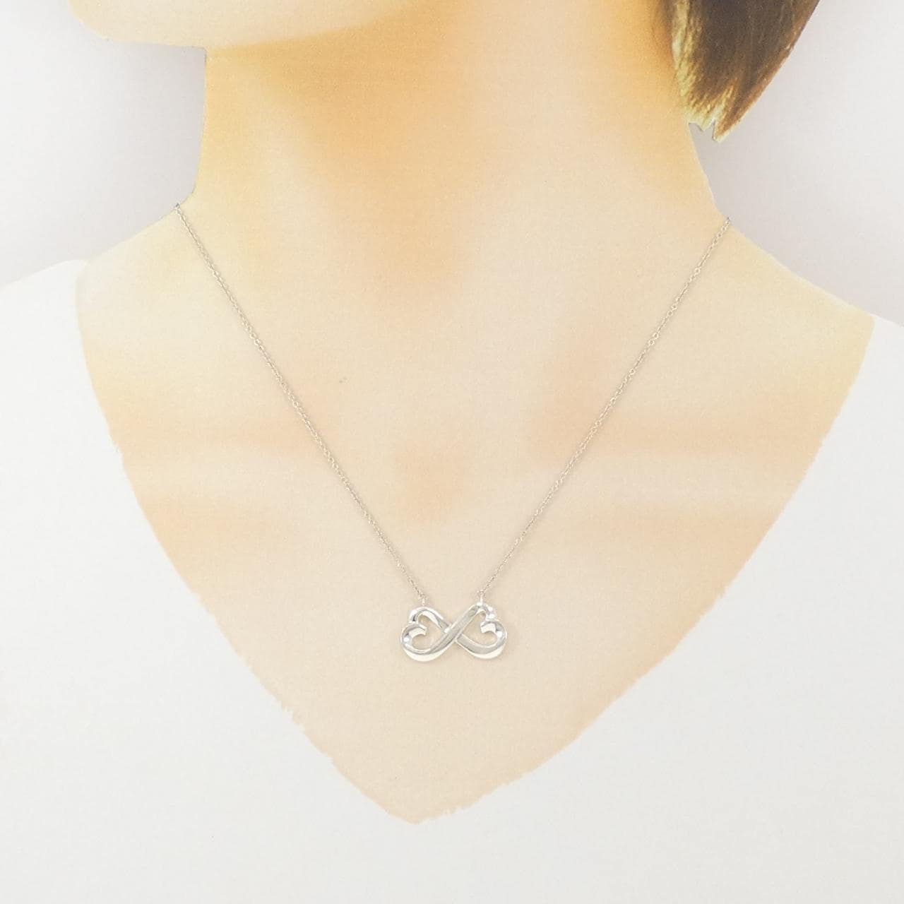 TIFFANY双loving heart项链