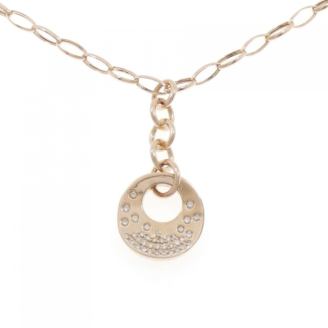 K18PG ダイヤモンド ネックレス 0.40CT