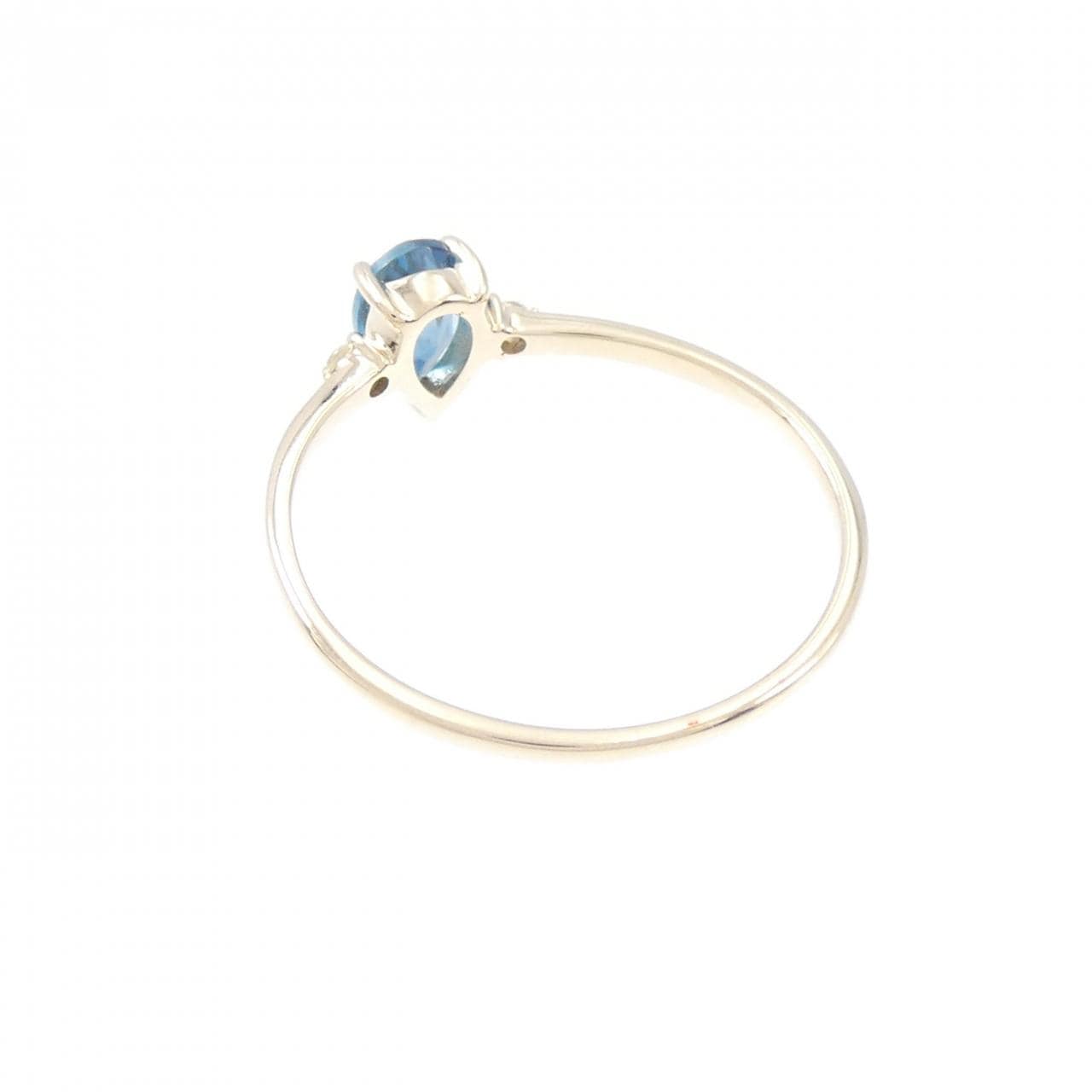 [BRAND NEW] K10YG Blue Topaz Ring