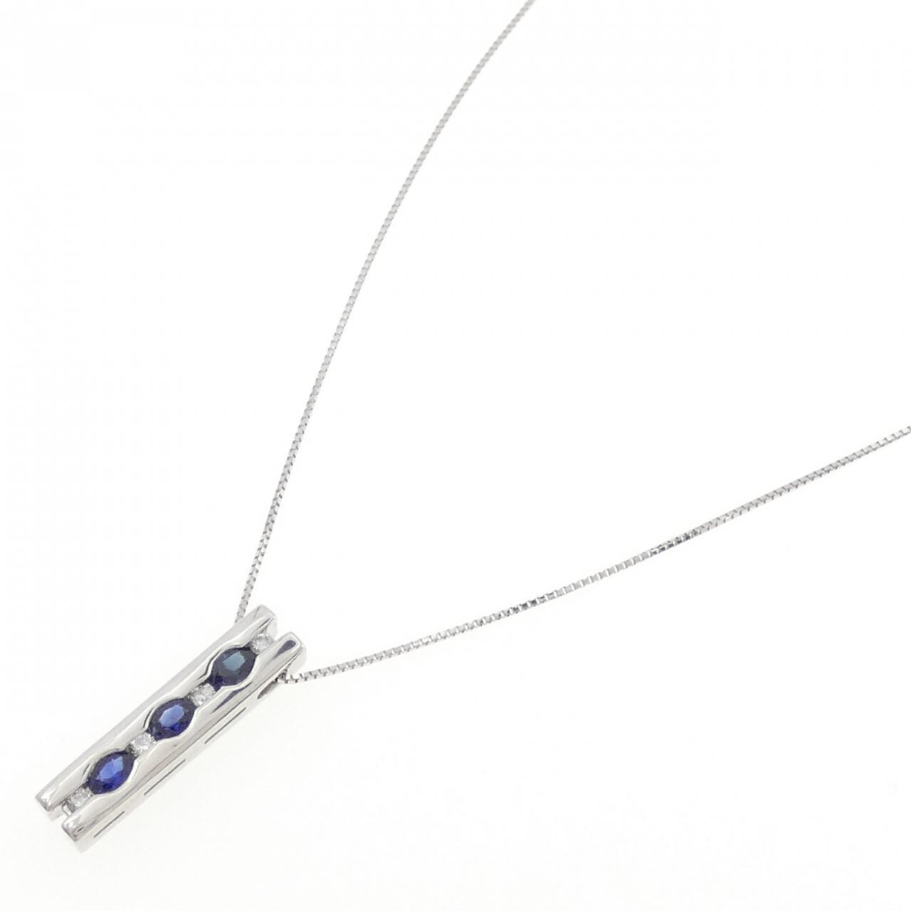 PT900/PT850 サファイヤ ネックレス 0.68CT