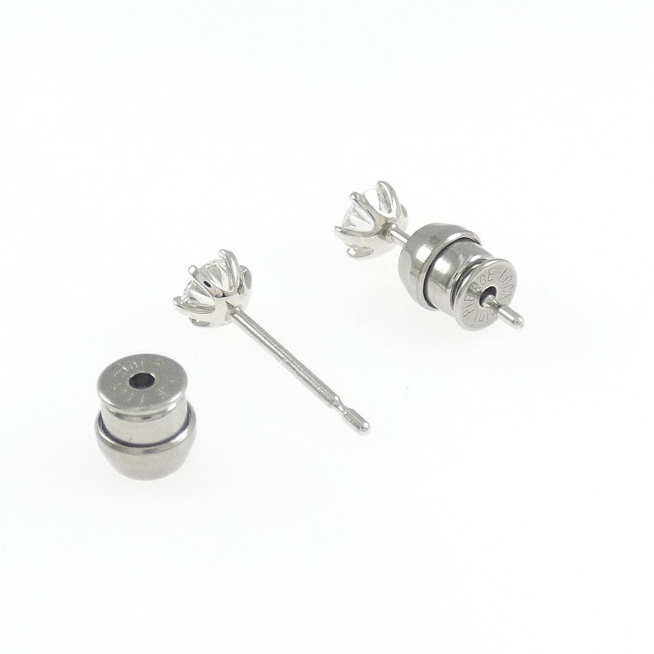 【リメイク】PT900/ST ダイヤモンド ピアス 0.210CT 0.213CT E VS2-SI1 EXT-VG