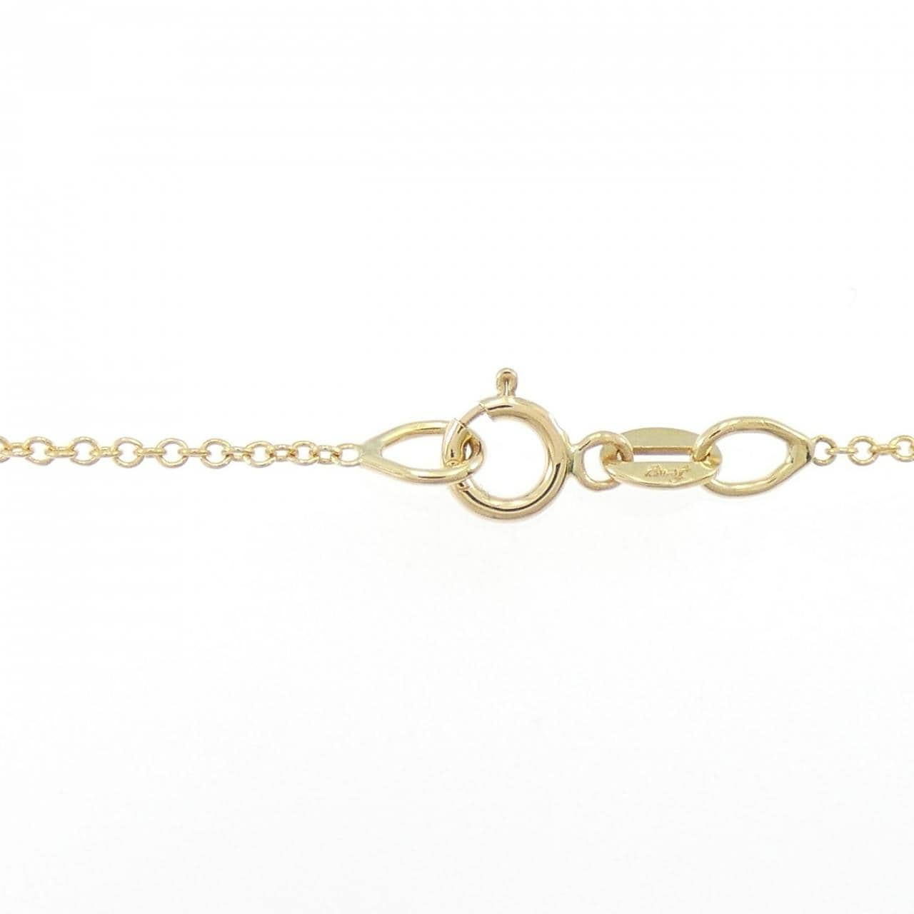 750YG ソリティア ダイヤモンド ネックレス