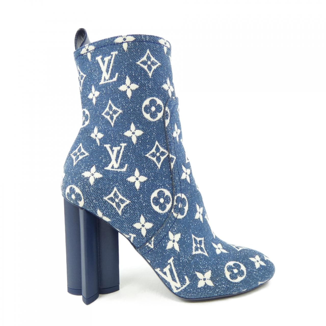 ルイヴィトン LOUIS VUITTON モノグラムデニム シルエットライン アンクルブーツ ブーツ
