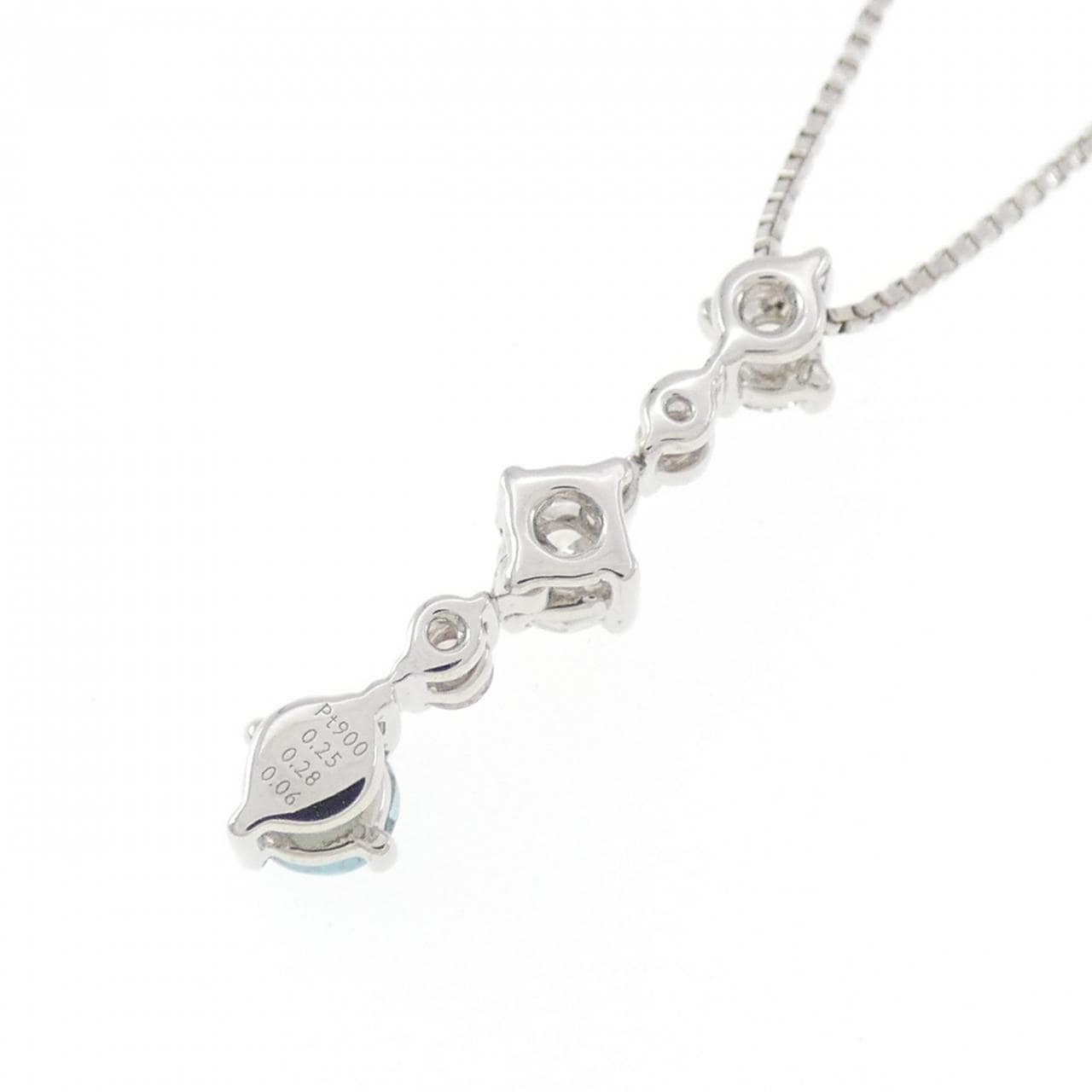 PT900/PT850 グランディディエライト ネックレス 0.25CT