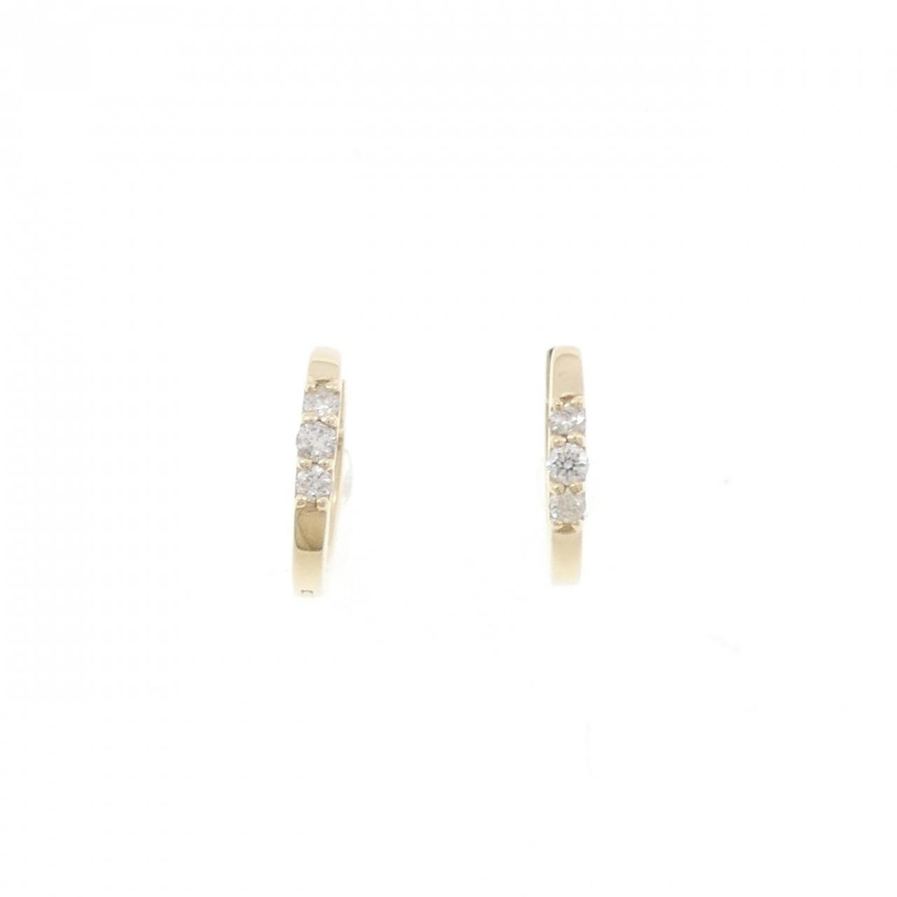 K10YG ダイヤモンド ピアス 0.10CT
