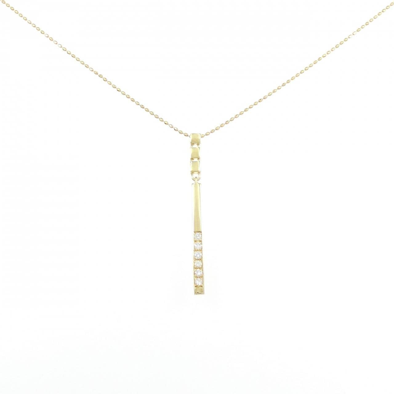 K18YG ダイヤモンド ネックレス 0.10CT