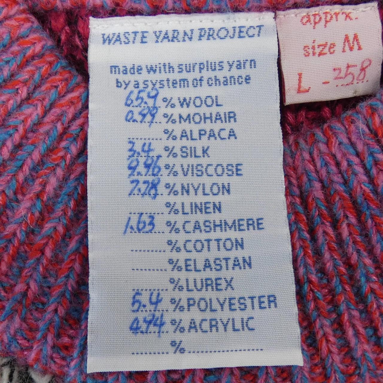 WASTE YARN PROJECT ニット