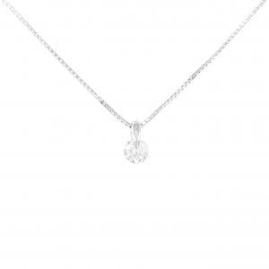 PT900/PT850 ソリティア ダイヤモンド ネックレス 0.272CT