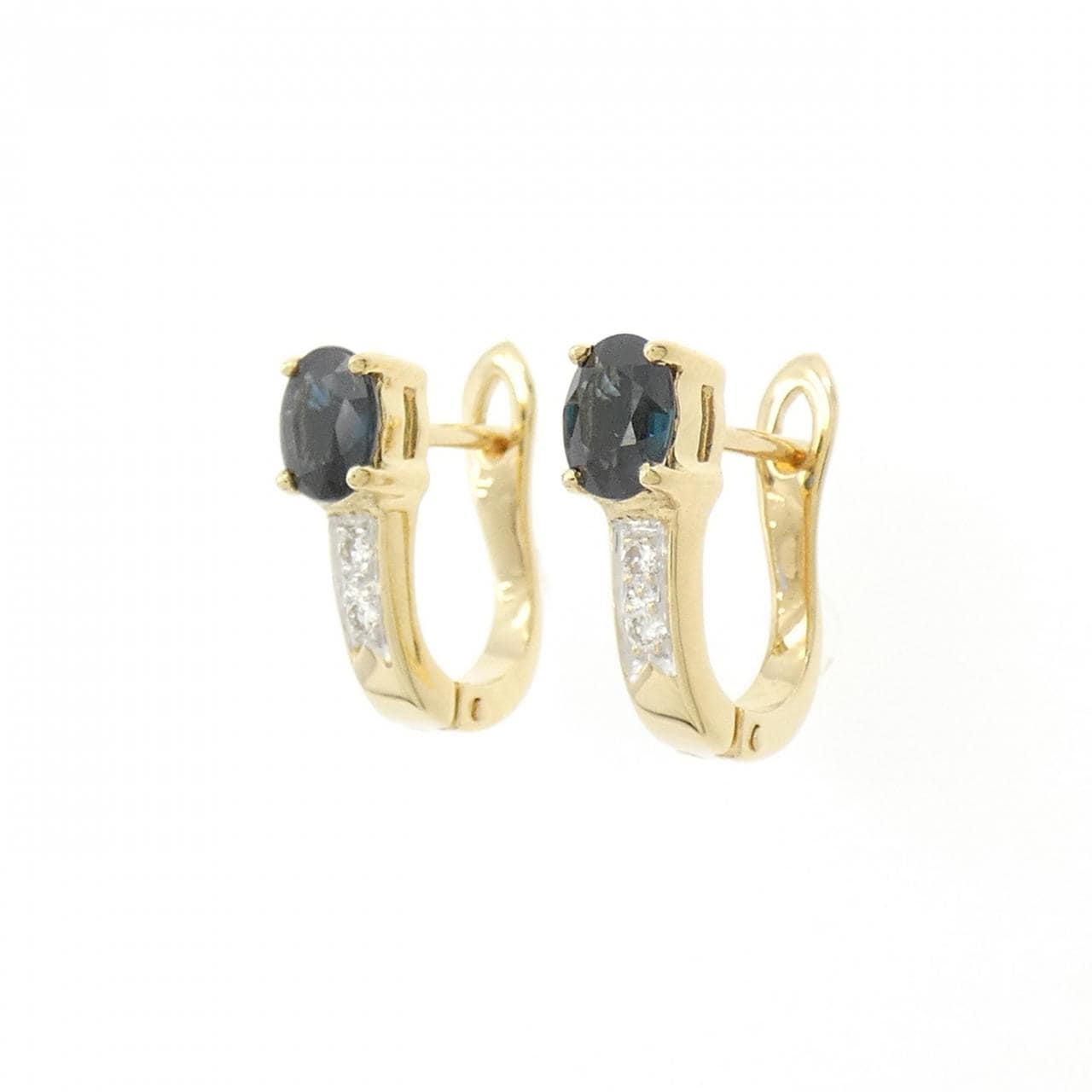 750YG/750WG Sapphire Earrings