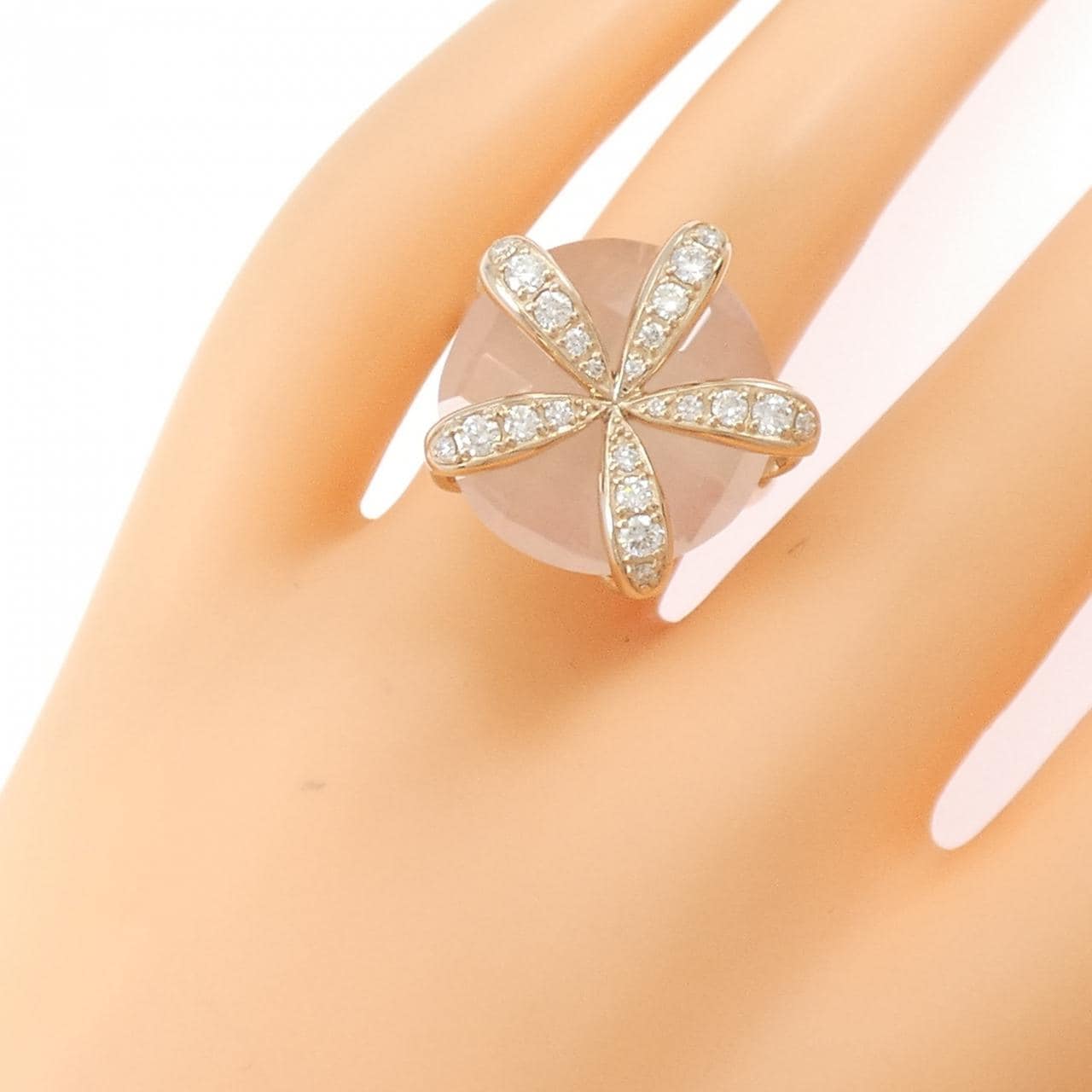 ヴェレッタ オッターヴァ ローズクオーツ リング