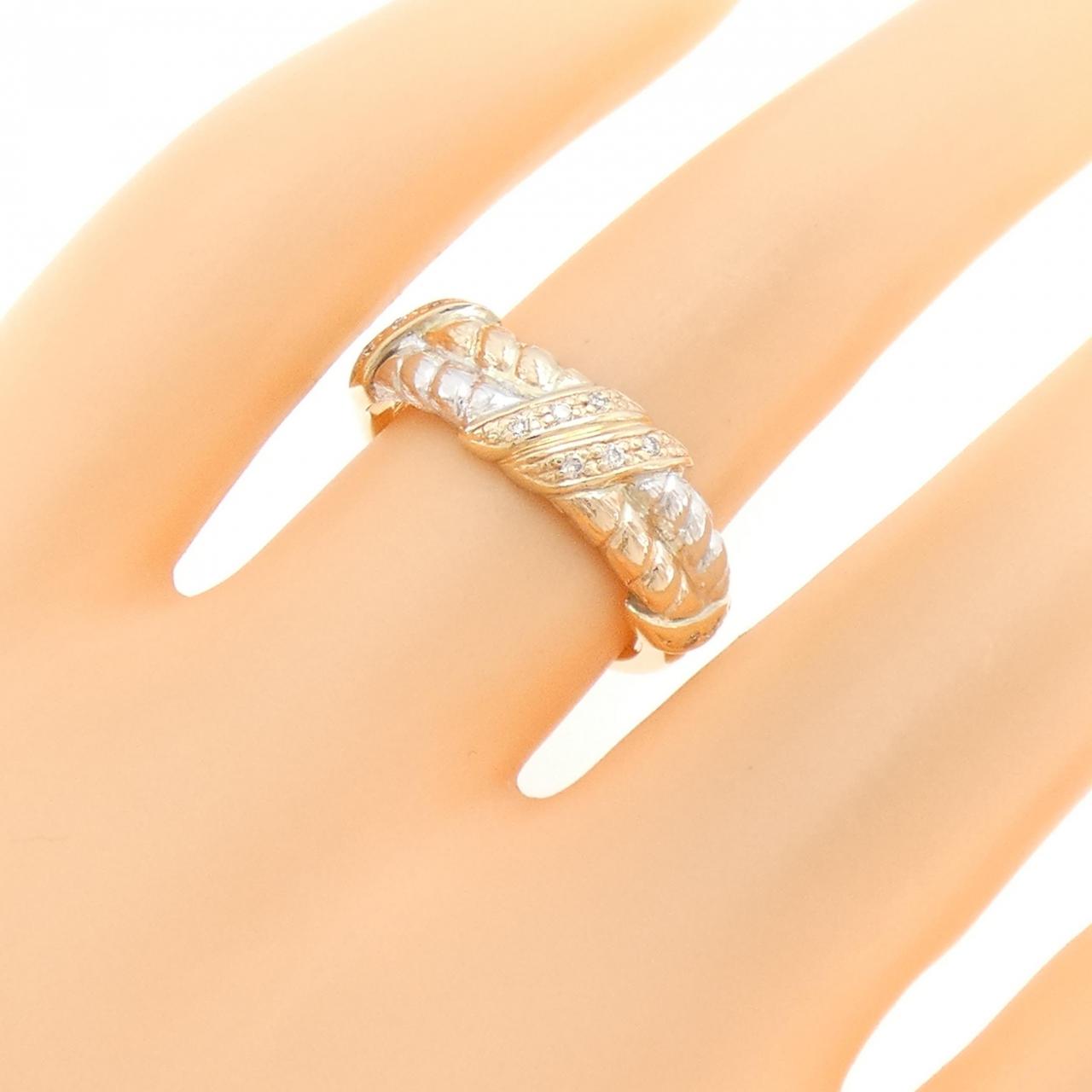 K10スリーカラー ダイヤモンド リング 0.06CT