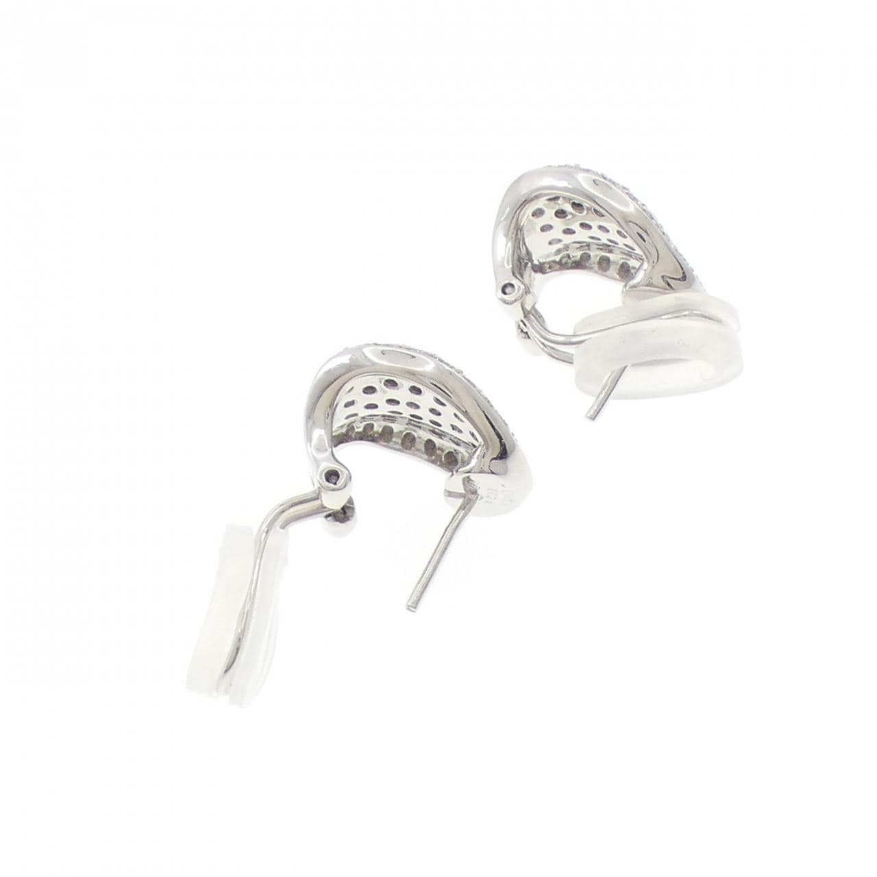 K18WG/K18BG ダイヤモンド ピアス 2.12CT