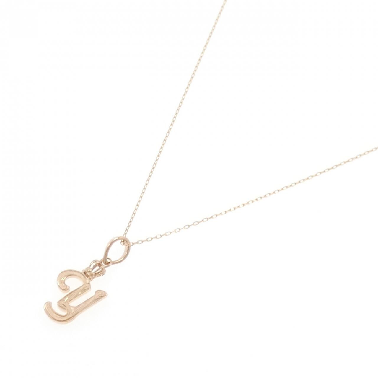 14KPG/K10PG イニシャルY ネックレス