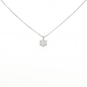 PT900/PT850 ソリティア ダイヤモンド ネックレス 0.429CT