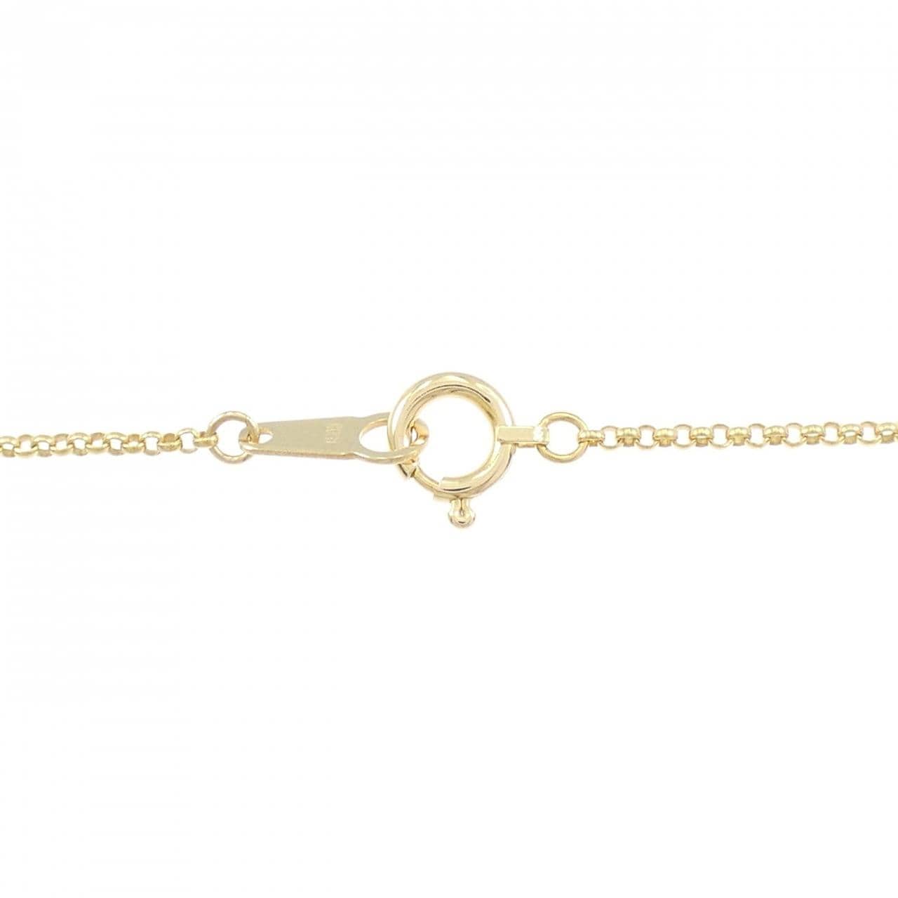 K18YG クロス ダイヤモンド ネックレス 0.20CT