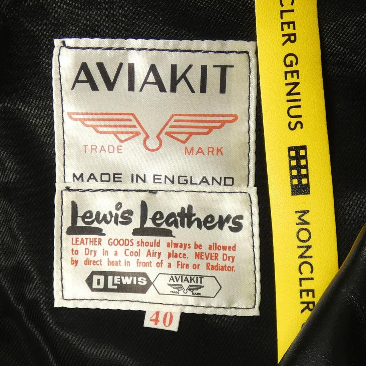 モンクレール ジーニアス MONCLER GENIUS LEWIS LEATHERS FRAGMENT DWAYNE CYCLONE レザーライダースジャケット
