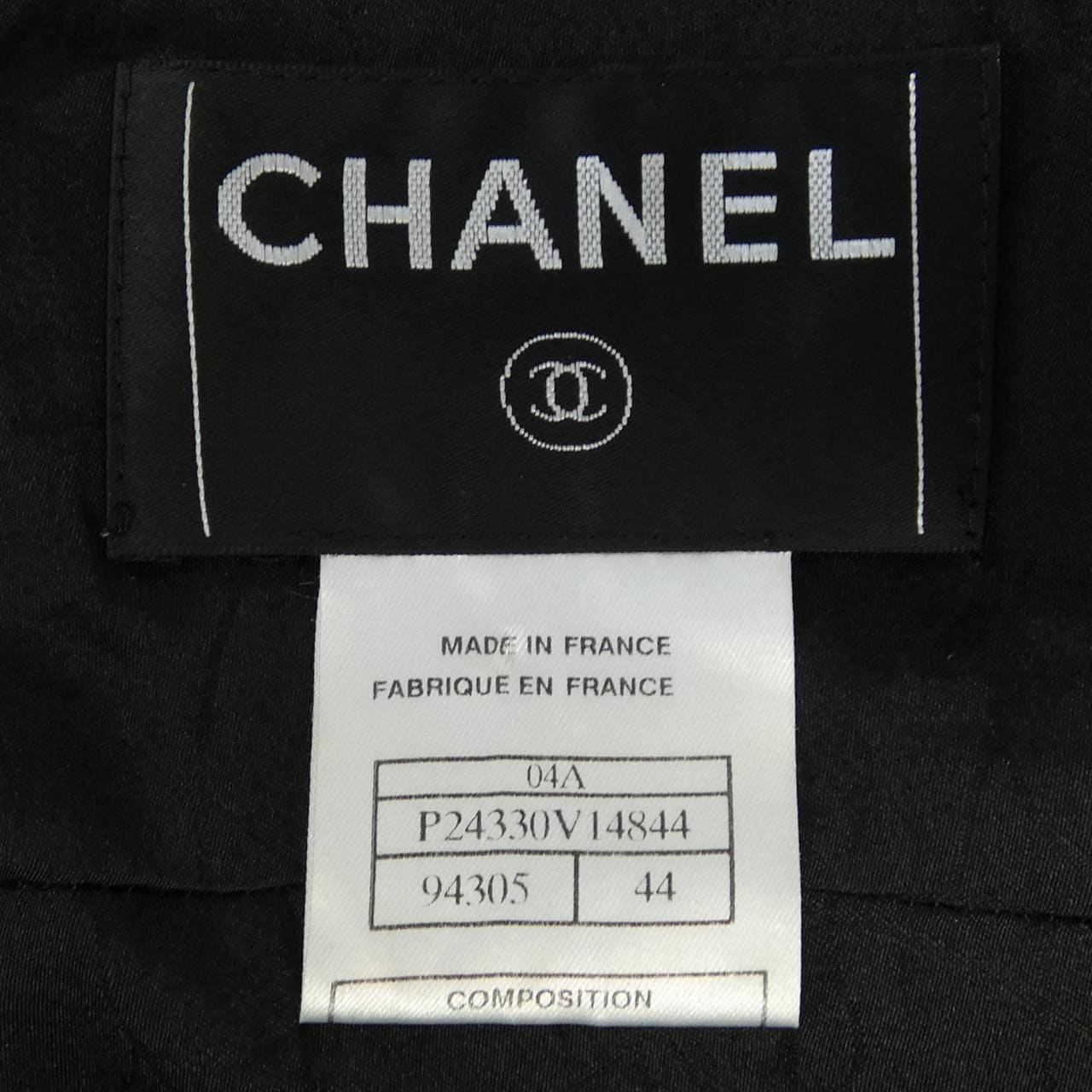 【ヴィンテージ】シャネル CHANEL P24330V14844 04A ノーカラージャケット