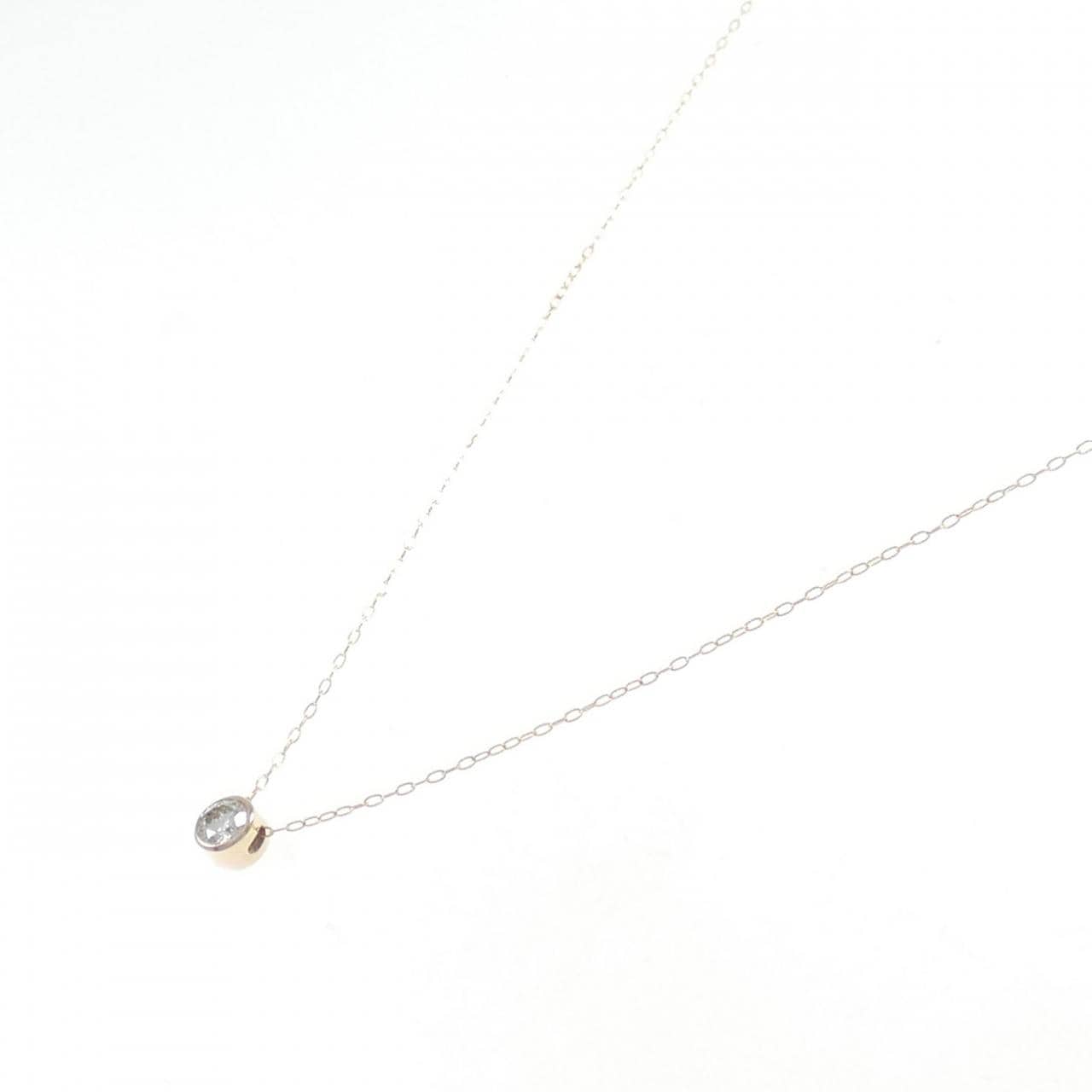 K18PG ダイヤモンド ネックレス 0.20CT
