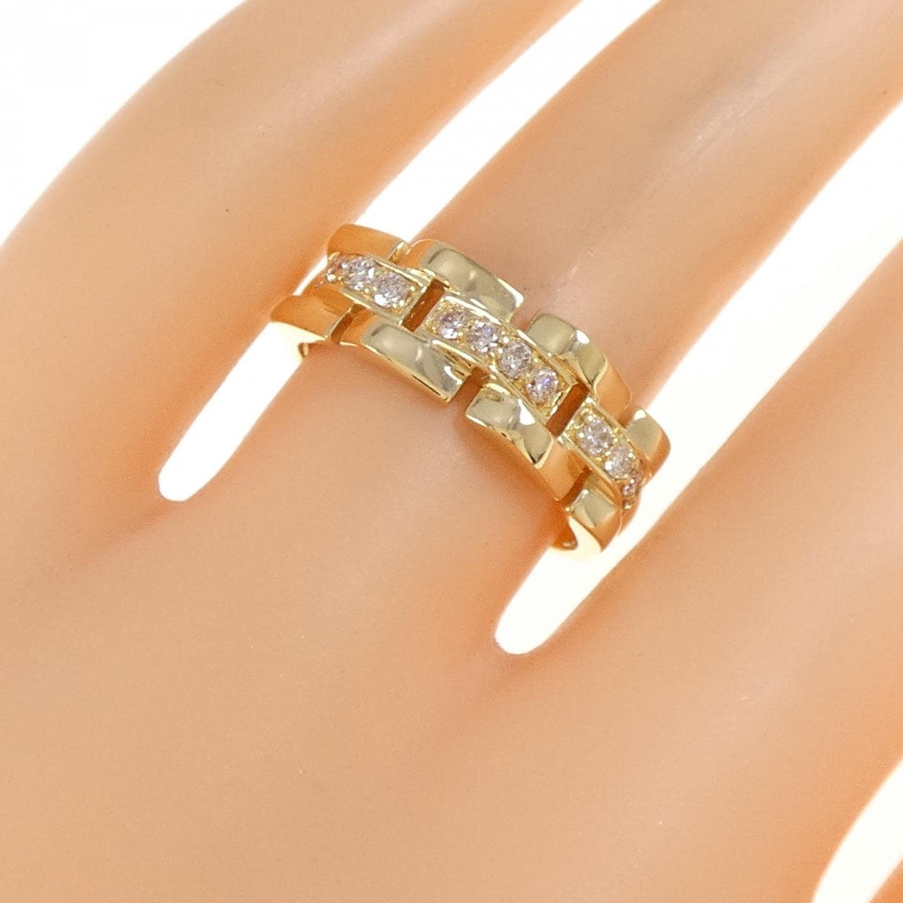 K18YG ダイヤモンド リング 0.25CT