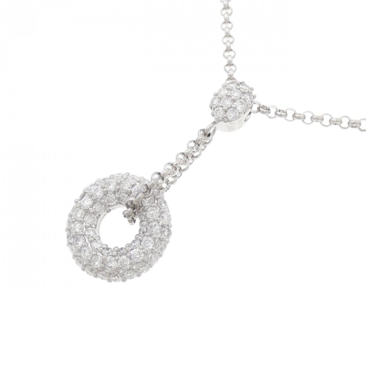 PT パヴェ ダイヤモンド ネックレス 0.65CT