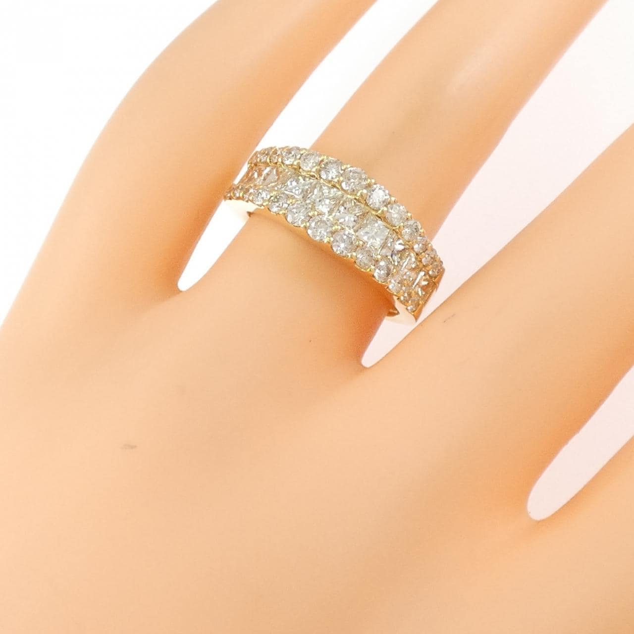K18YG ダイヤモンド リング 2.00CT