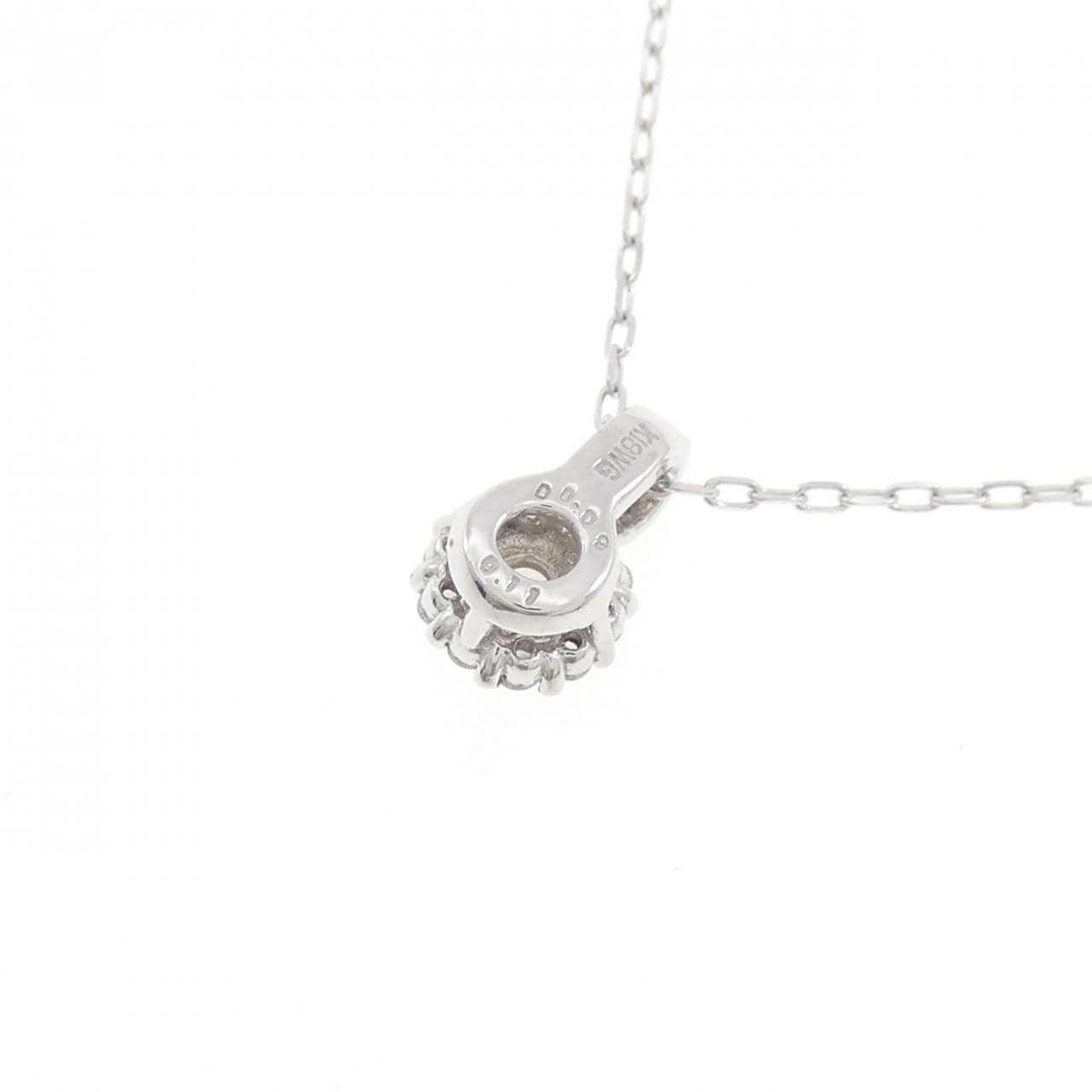 K18WG ダイヤモンド ネックレス 0.11CT