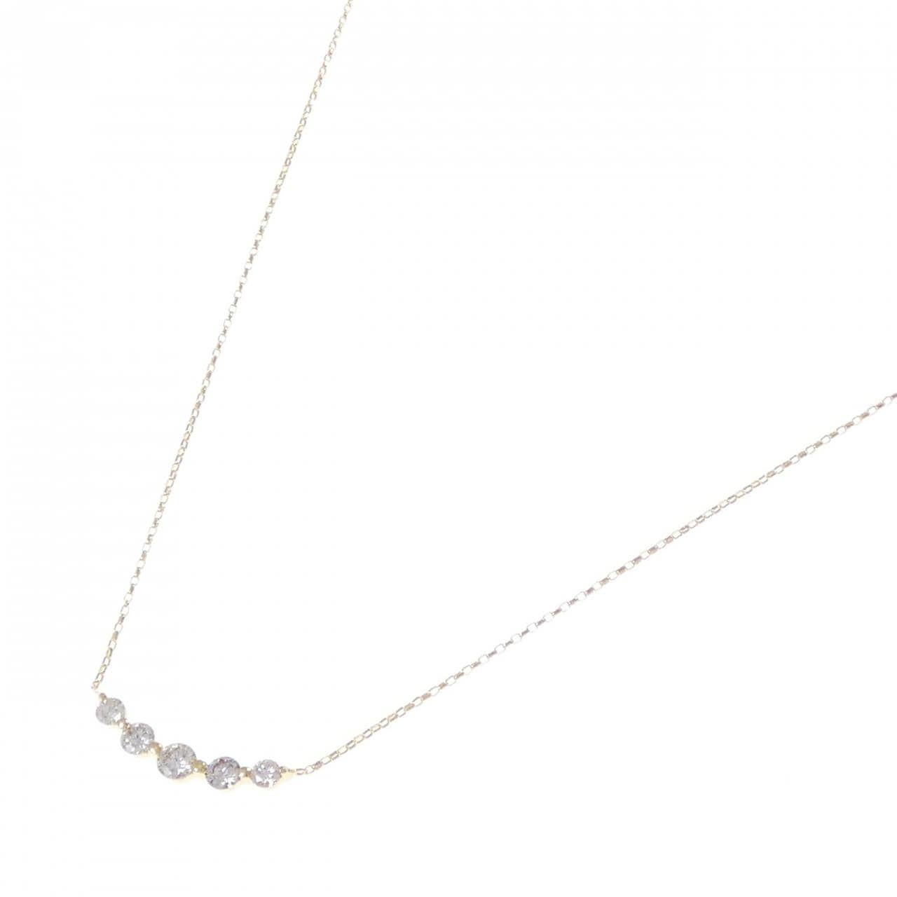 K18YG ダイヤモンド ネックレス 0.50CT