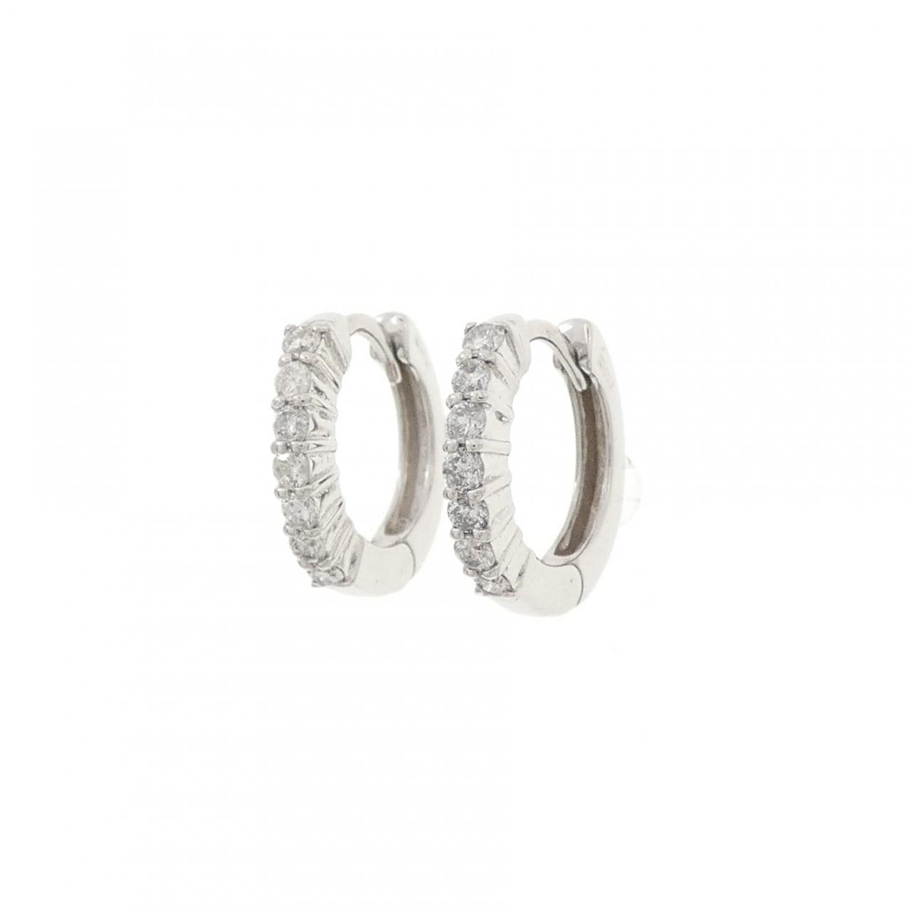 K14WG ダイヤモンド ピアス 0.30CT