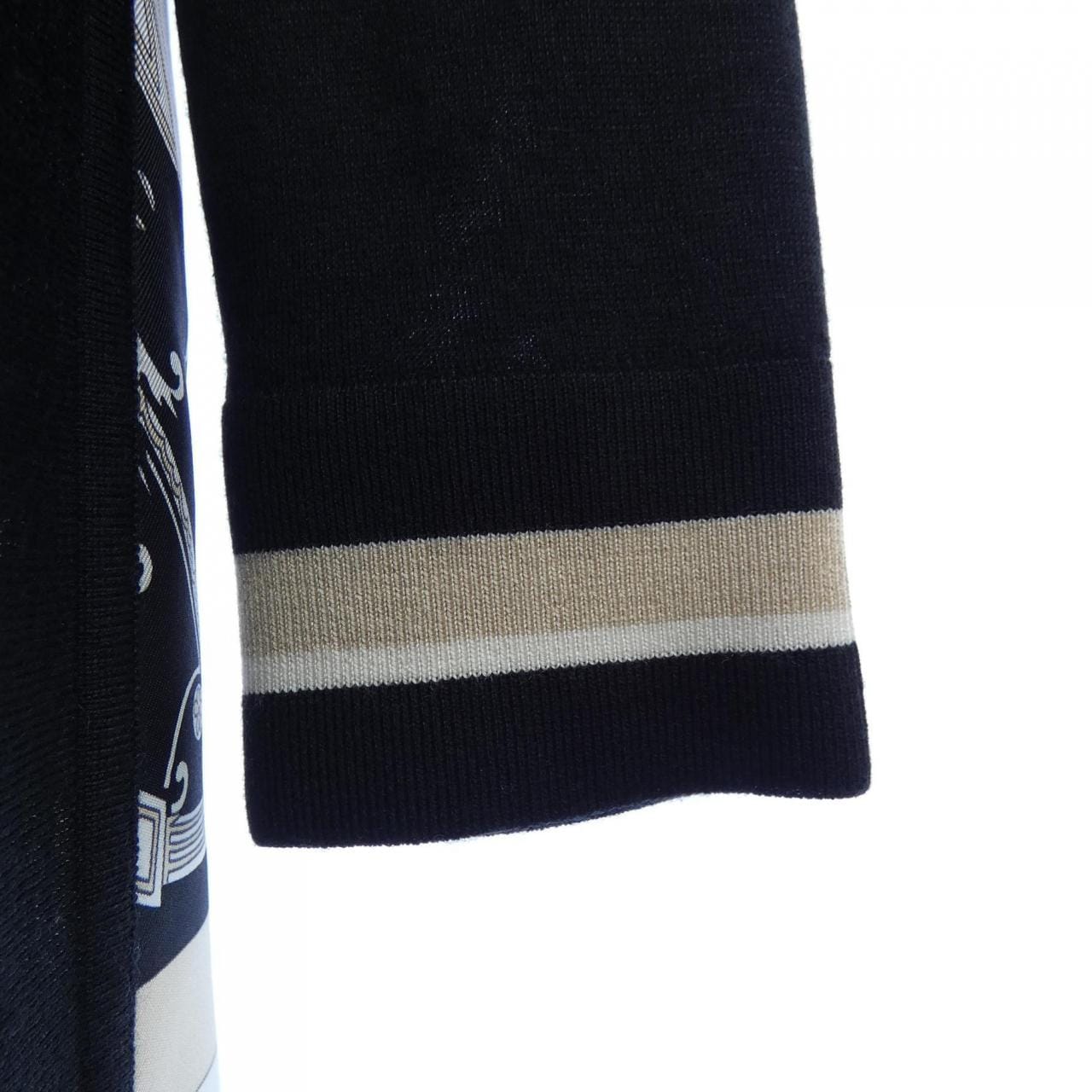 エルメス HERMES EX-LIBRIS 3E2804D7 ツイルレーヌ ロングカーディガン