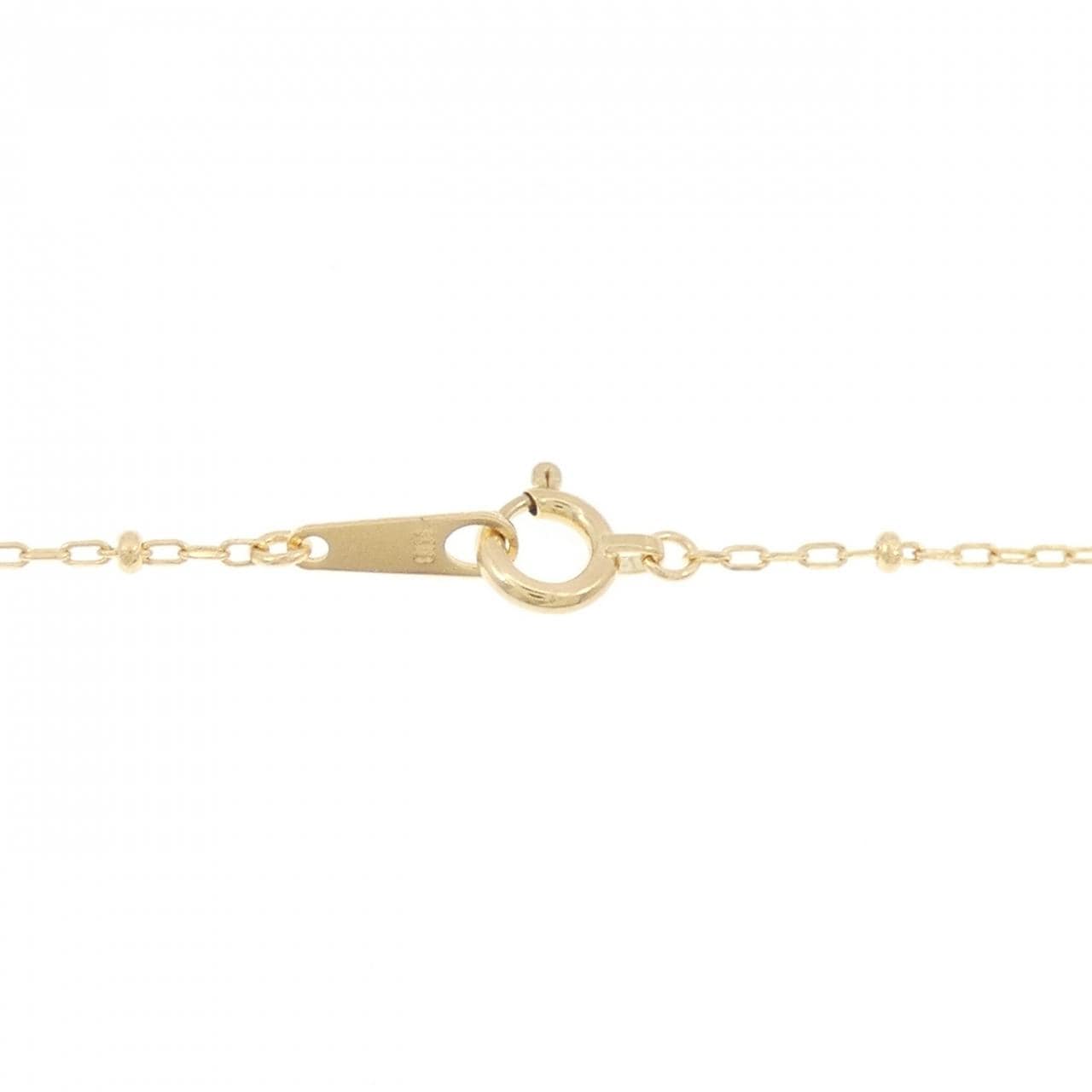 K18YG flower necklace