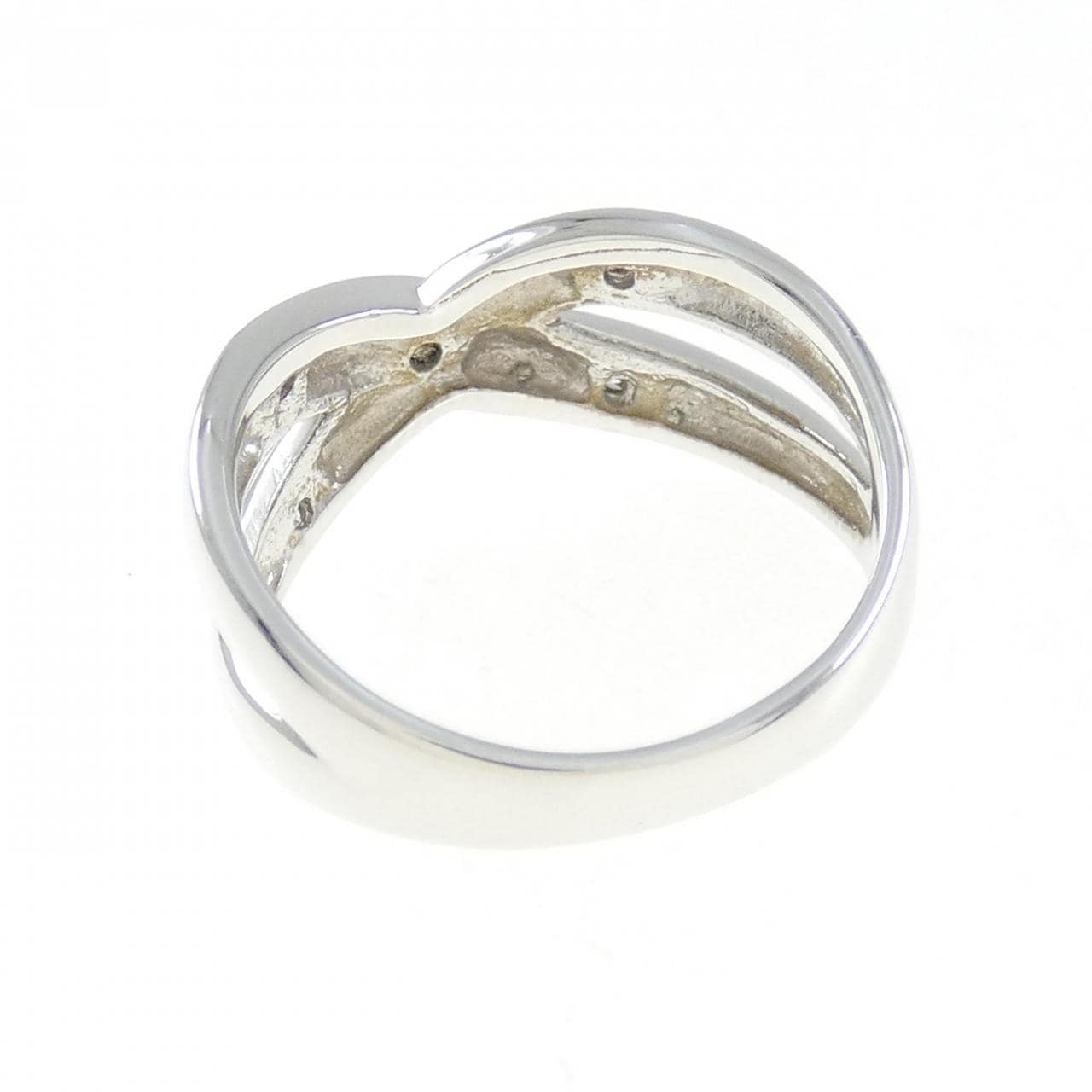 K18WG ダイヤモンド リング 0.10CT