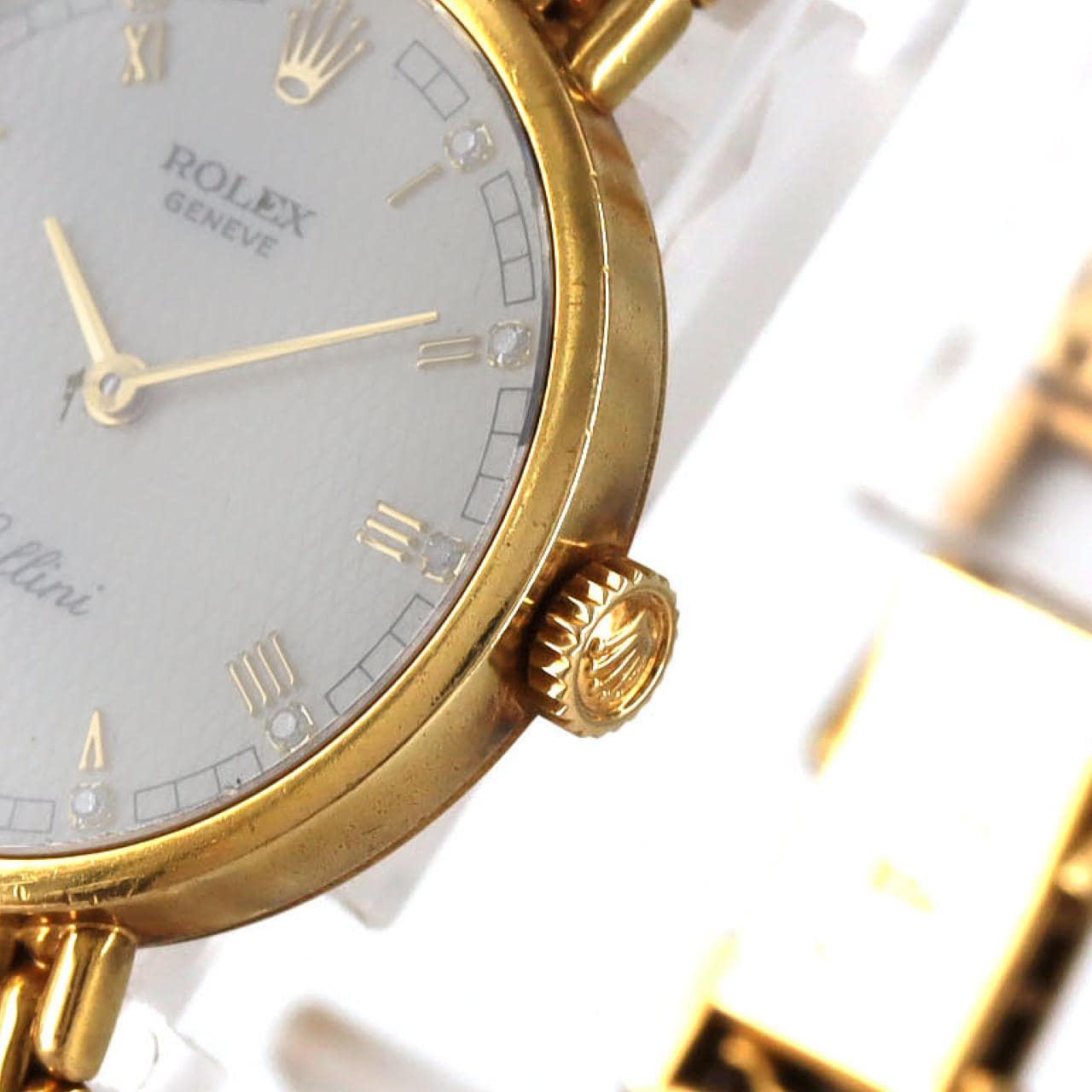 ロレックス チェリーニ YG ･11P 5041 YG 手巻 W番