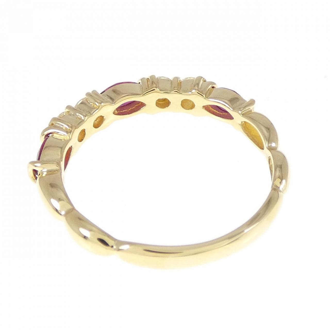 K18YG ruby ring