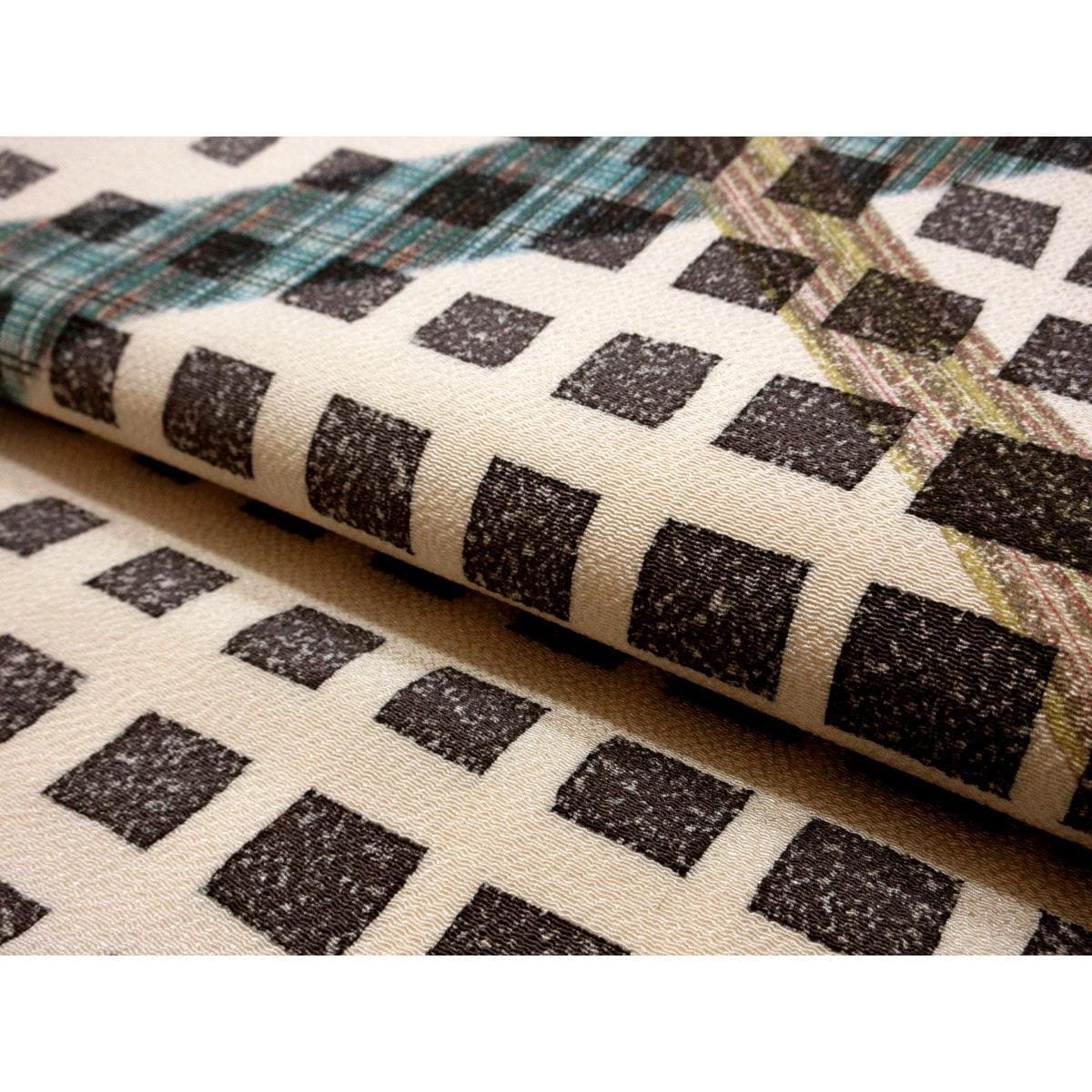 名古屋帯　ちりめん染帯　友禅加工