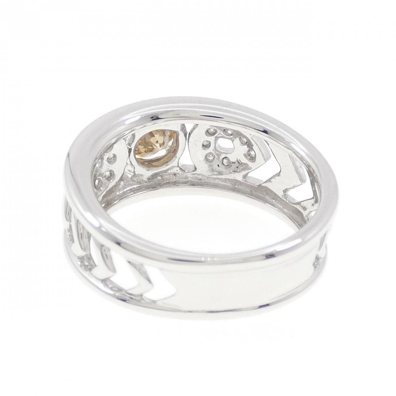 K18WG ダイヤモンド リング 0.81CT