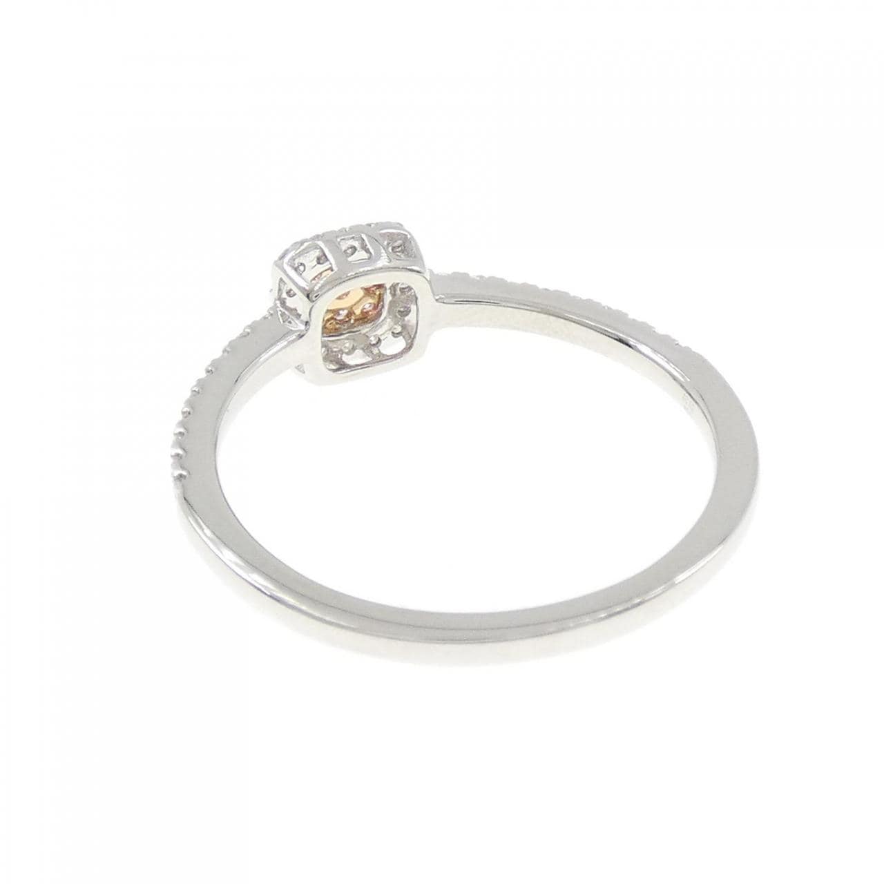 PT950/K18PG ピンクダイヤモンド リング 0.04CT