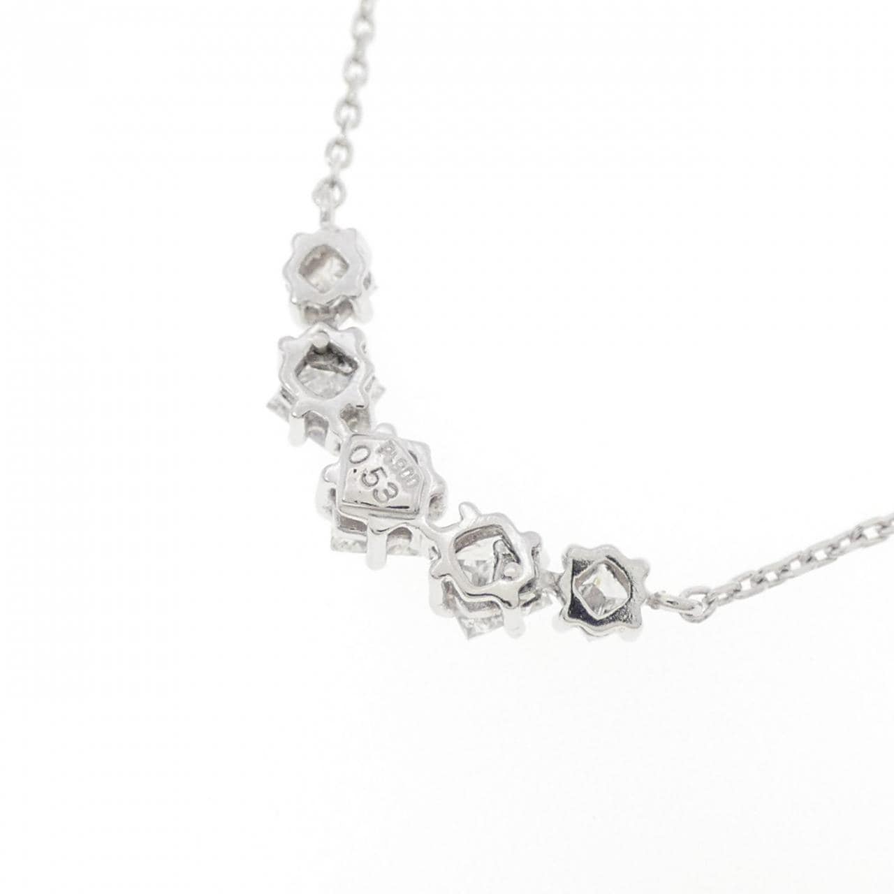 PT900/PT850 ダイヤモンド ネックレス 0.53CT