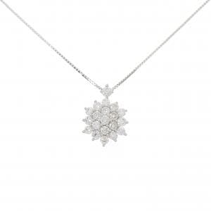 K18WG ダイヤモンド ネックレス 0.92CT