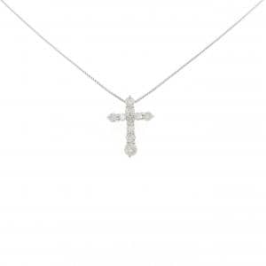 PT900/PT850 クロス ダイヤモンド ネックレス 0.50CT