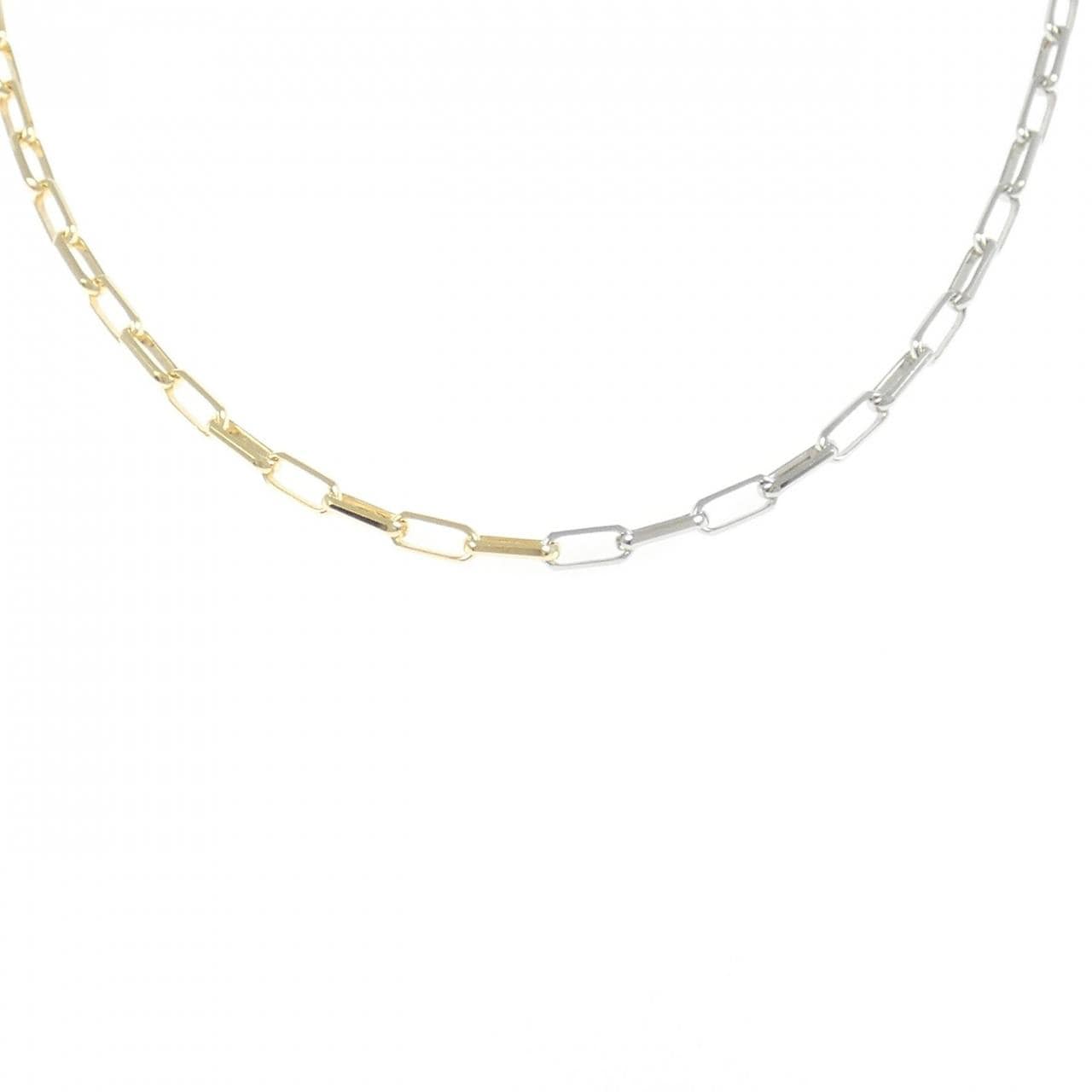 K18YG/PT850 ネックレス