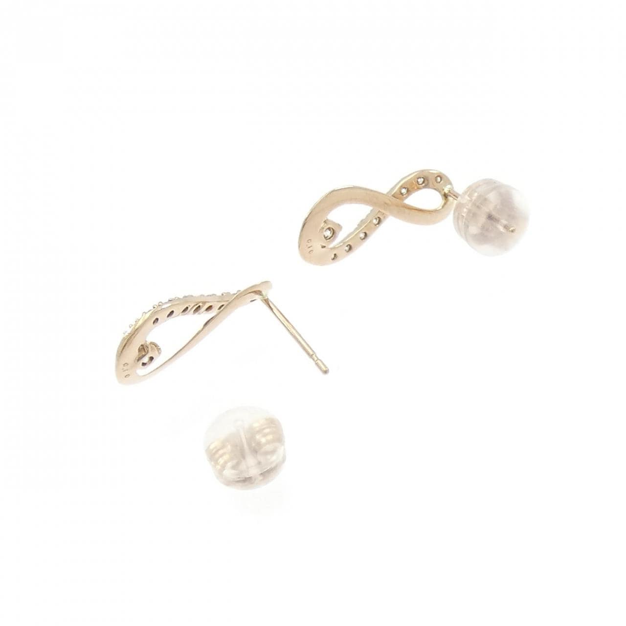 K18PG ダイヤモンド ピアス 0.20CT