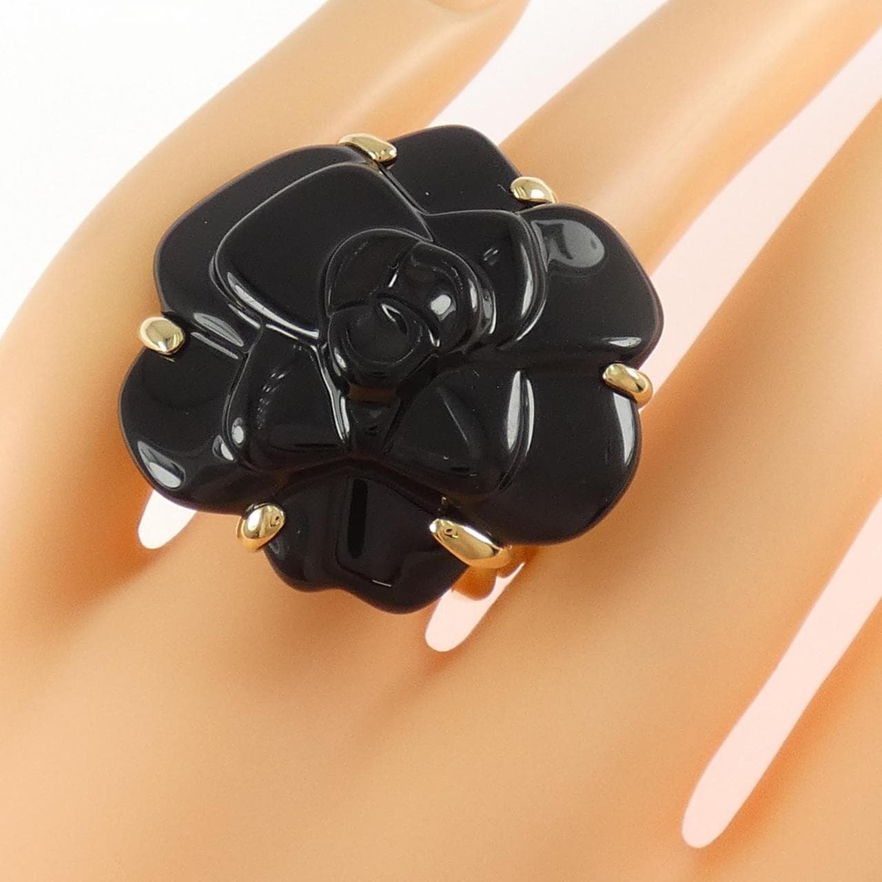 【ヴィンテージ】シャネル カメリア リング