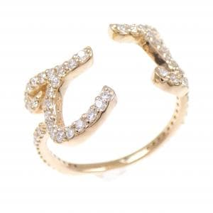 K18PG ダイヤモンド リング