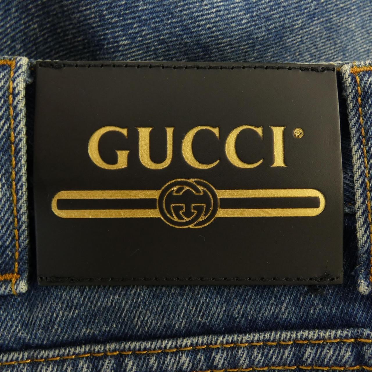 グッチ GUCCI ウォッシュドデニムテーパードパンツ 408637 XDBBQ ジーンズ
