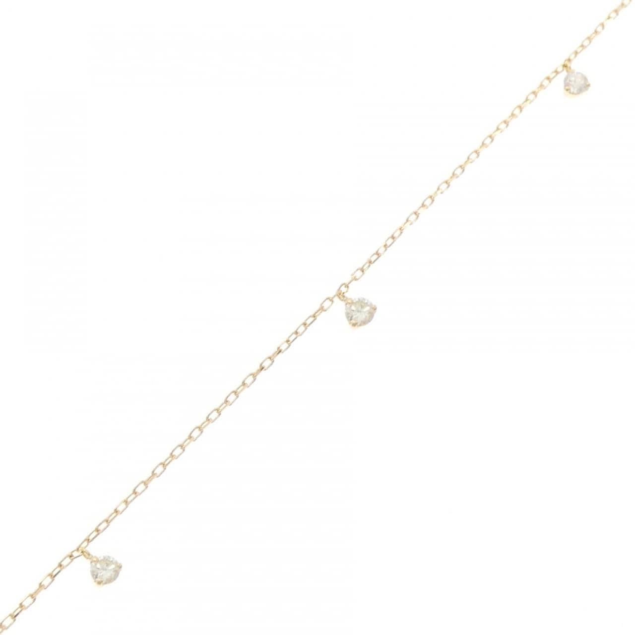 K18YG ダイヤモンド ブレスレット 0.27CT