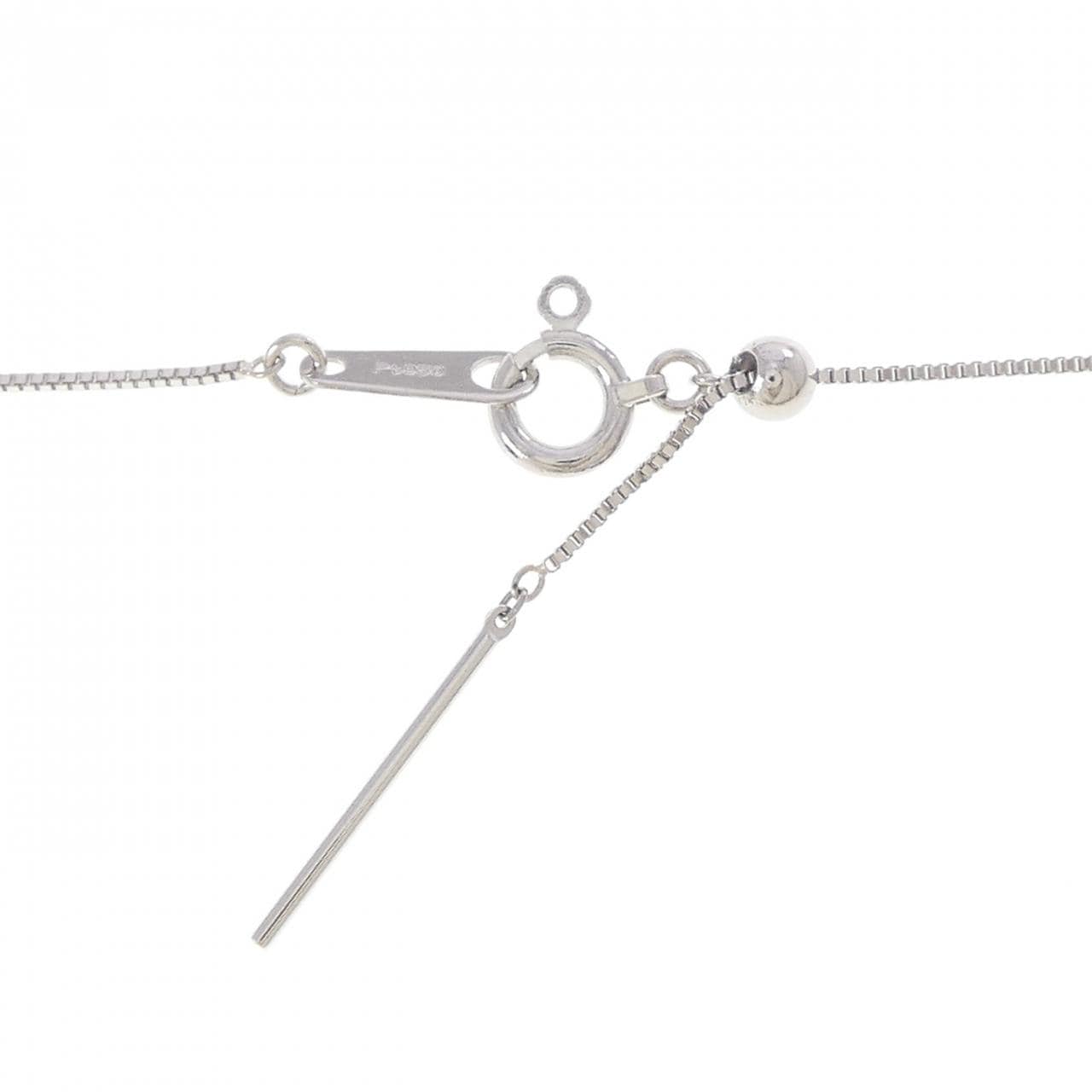 PT950 ダイヤモンド ネックレス 0.30CT D VS2 3EXT